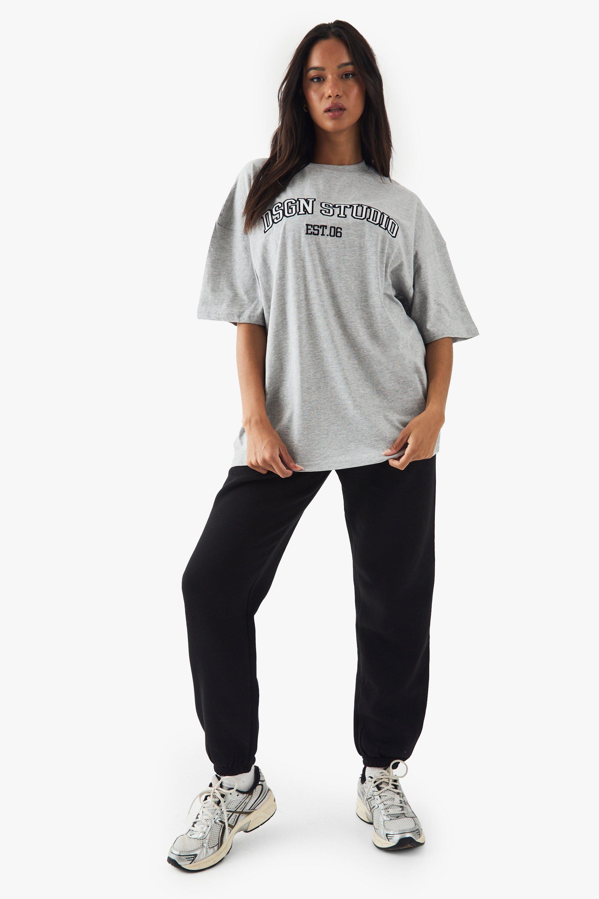 DSGN Studio Applique Oversized T-shirt | boohoo